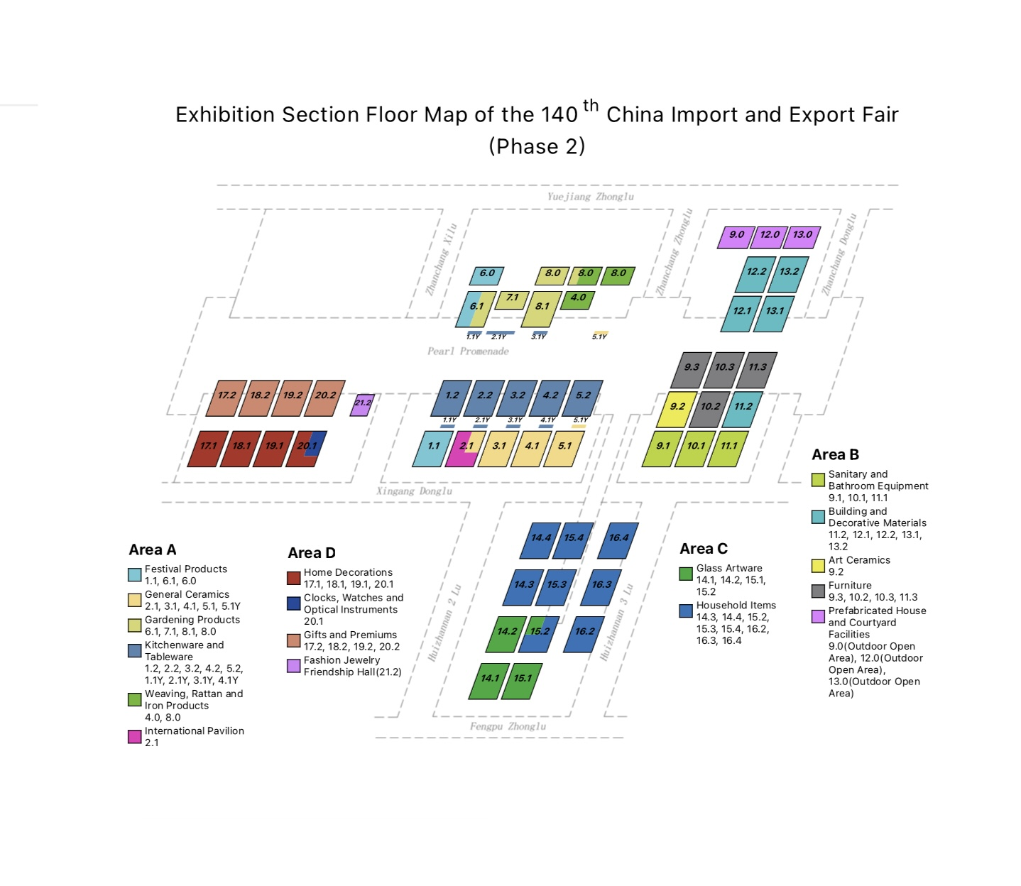 140th Canton Fair Floor Map Phase 2 - Quality Home